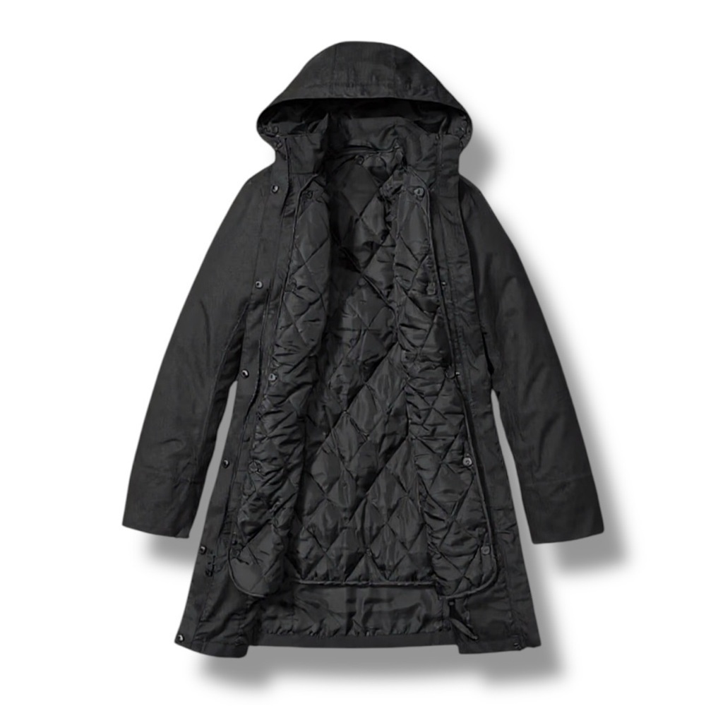 EDDIE BAUER Women's Girl on the Go® Insulated Waterproof Trench Coat 3X - Black - Picture 3 of 16